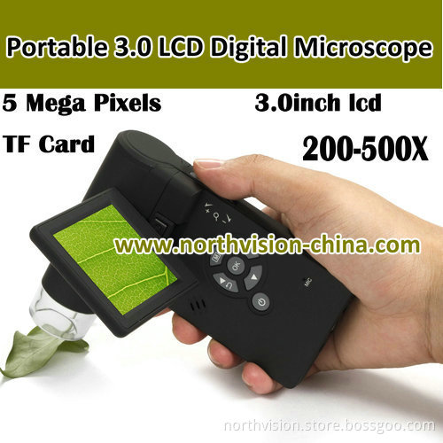 5.0MP Portable Digital Microscope with 3 Inc LCD